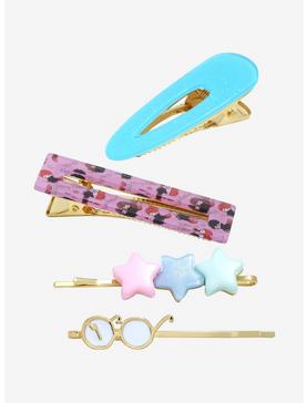 Plus Size Harry Potter Broomsticks & Harry's Glasses Hair Clip Set - BoxLunch Exclusive, , hi-res