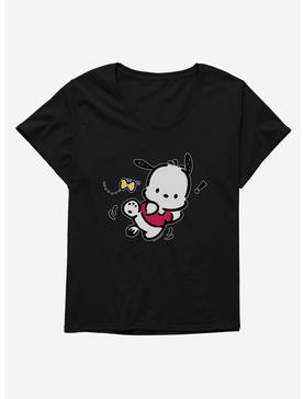 Pochacco Butterfly Chase Womens T-Shirt Plus Size, , hi-res