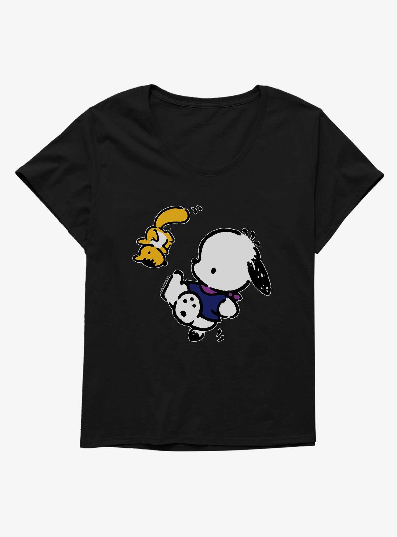 Pochacco Hanging Out With Mon-Mon Womens T-Shirt Plus Size, , hi-res