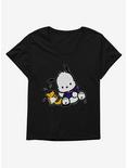Pochacco Playing With Mon-Mon Womens T-Shirt Plus Size, , hi-res