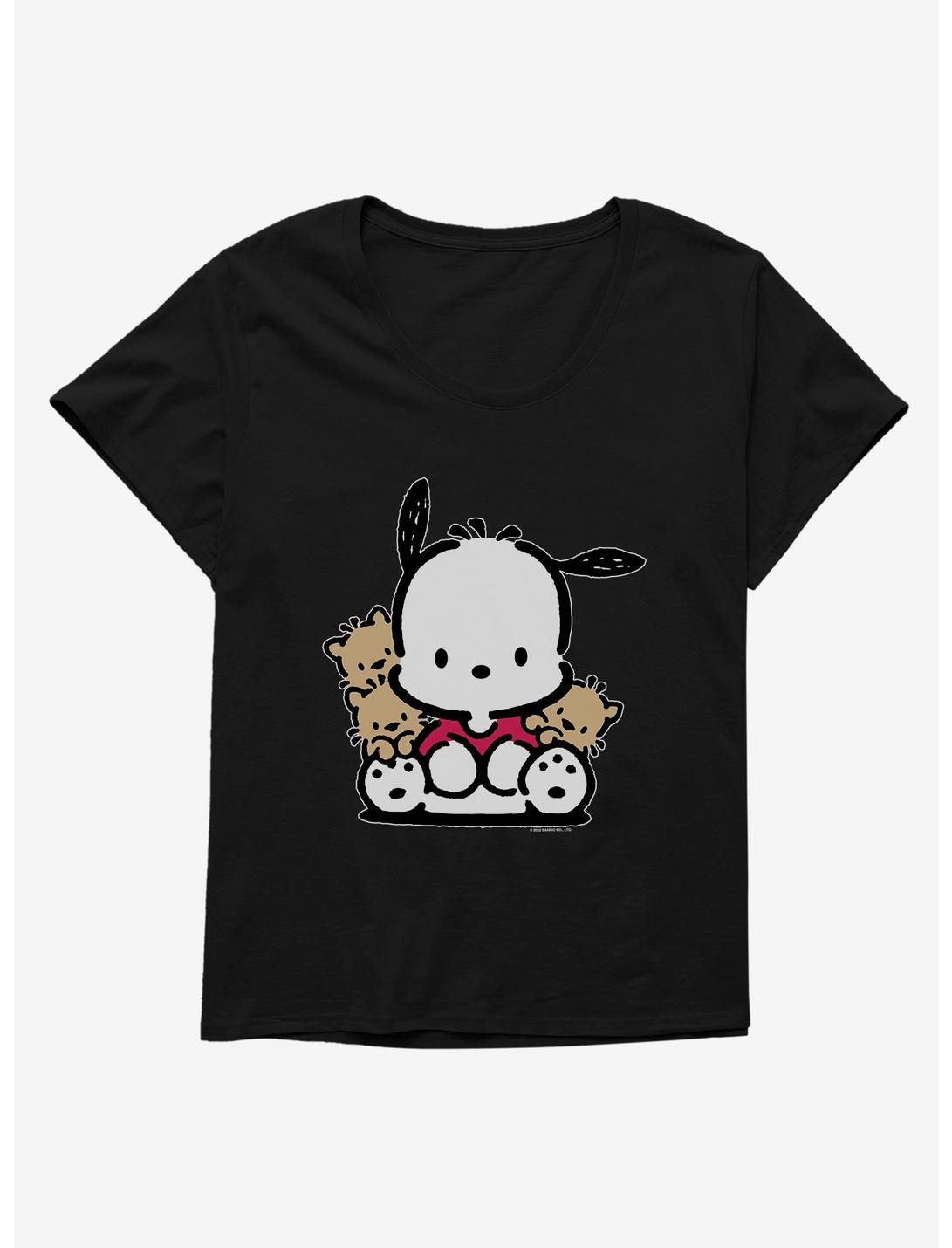 Pochacco Sitting With Friends Womens T-Shirt Plus Size, , hi-res