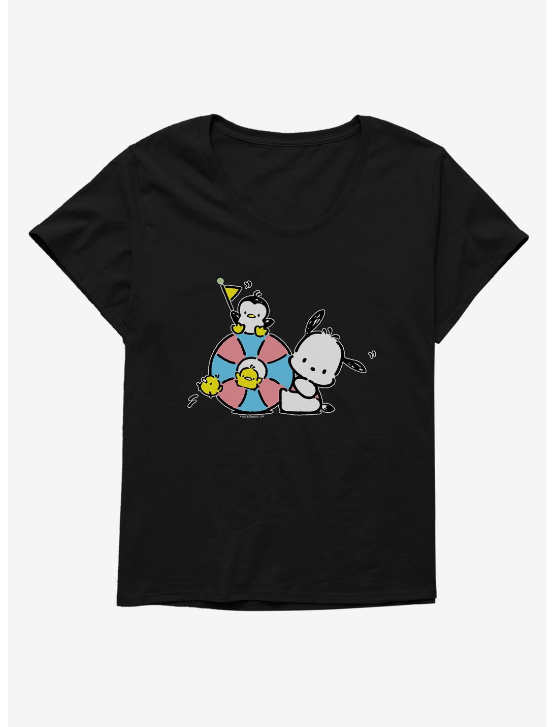 Pochacco Swimming Party Womens T-Shirt Plus Size, , hi-res