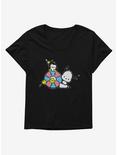 Pochacco Swimming Party Womens T-Shirt Plus Size, , hi-res
