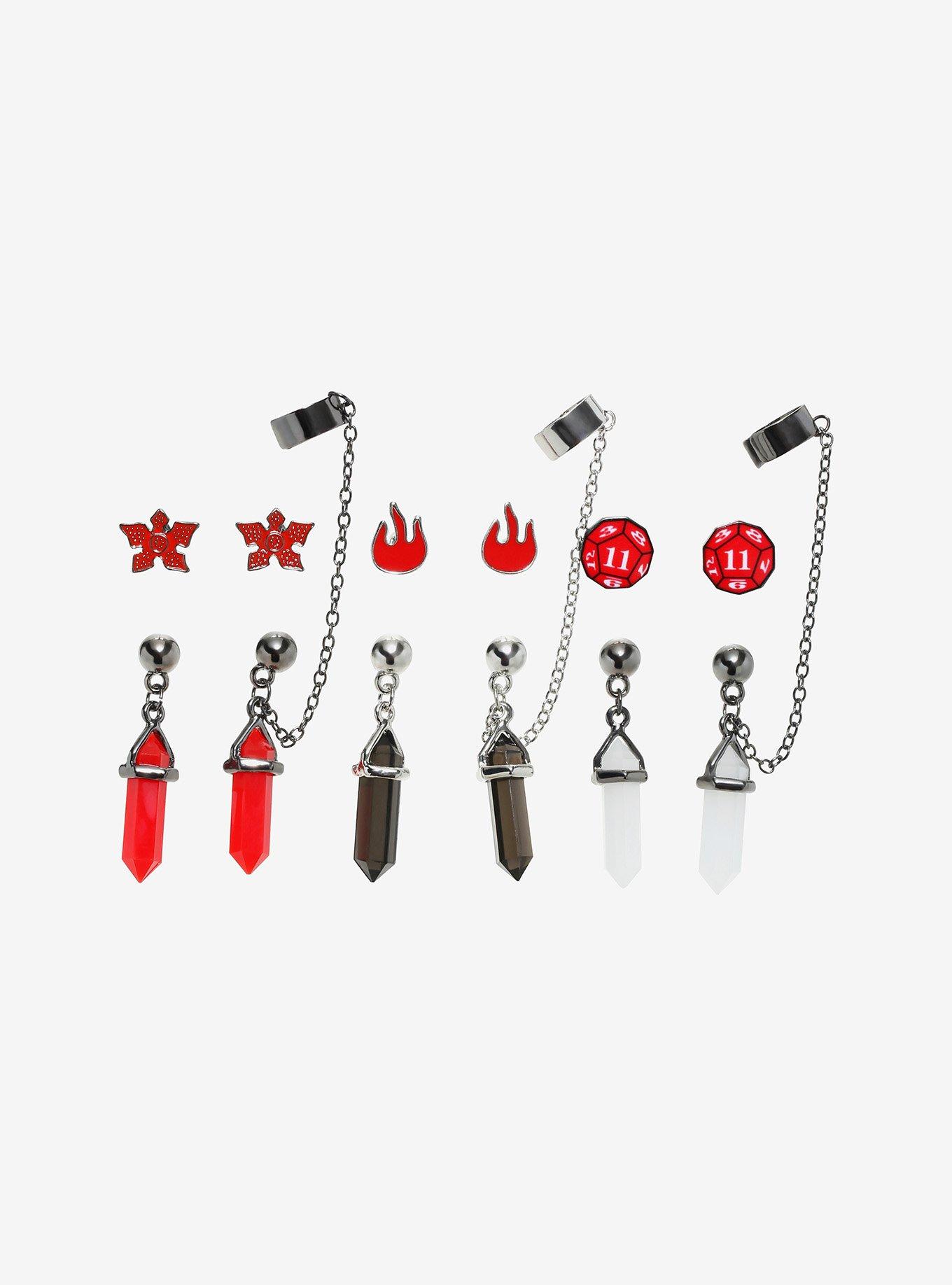 Stranger Things Hellfire Club Cuff Earring Set