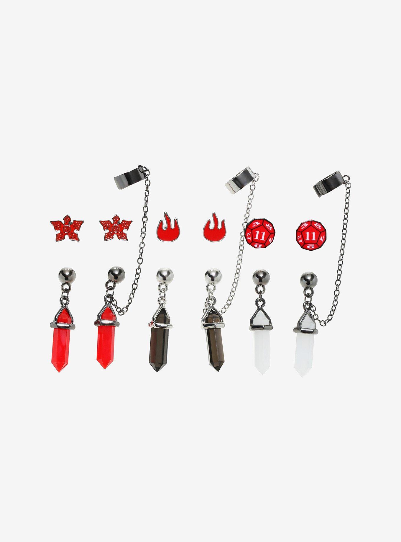 Stranger Things Hellfire Club Cuff Earring Set, , hi-res