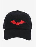 DC Comics The Batman Red Bat Logo Black Cap, , hi-res