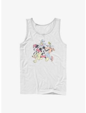 Disney Mickey Mouse Group Run Tank Top, WHITE, hi-res