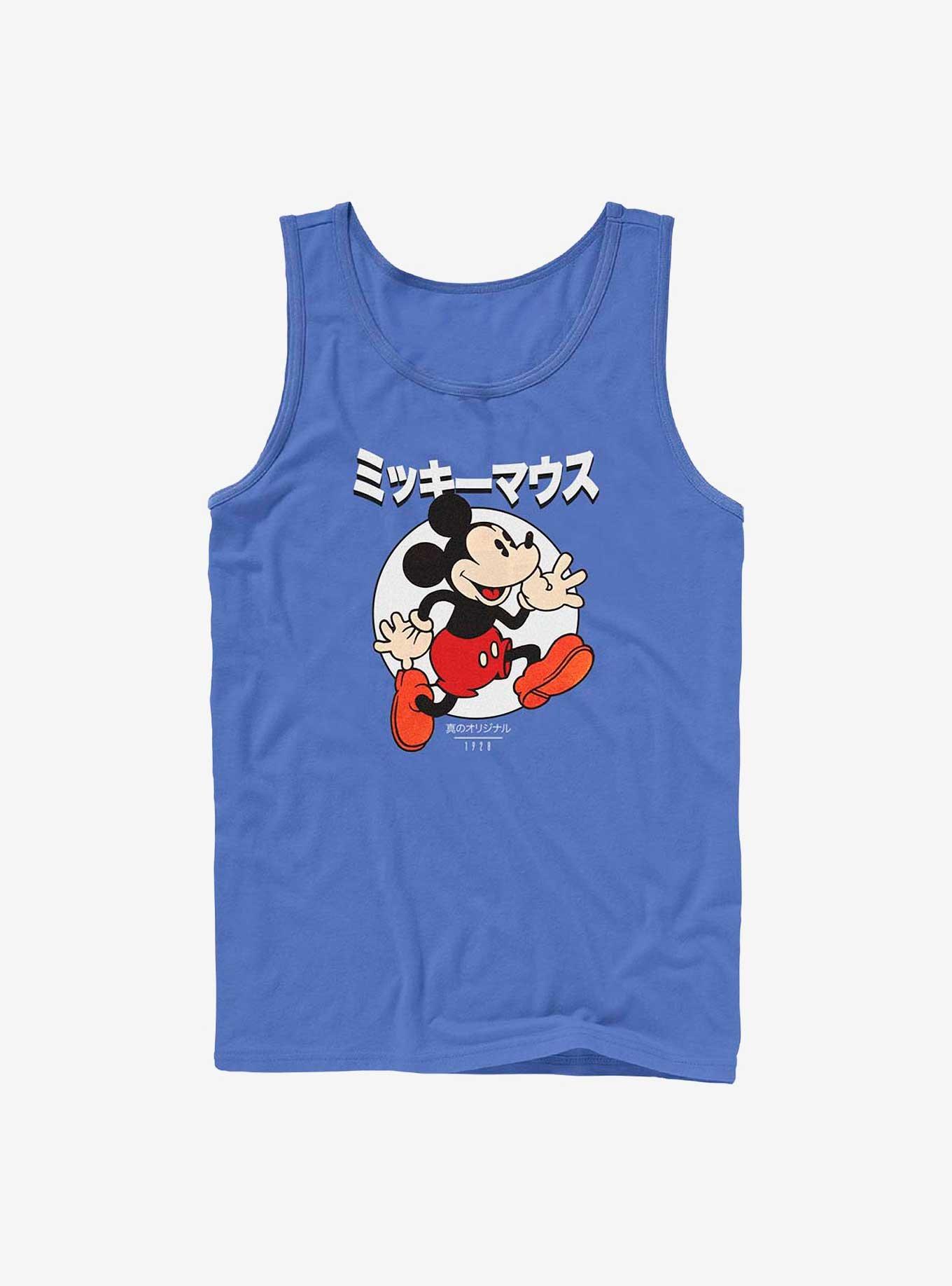 Disney Mickey Mouse Kanji Comic Tank Top, ROYAL, hi-res