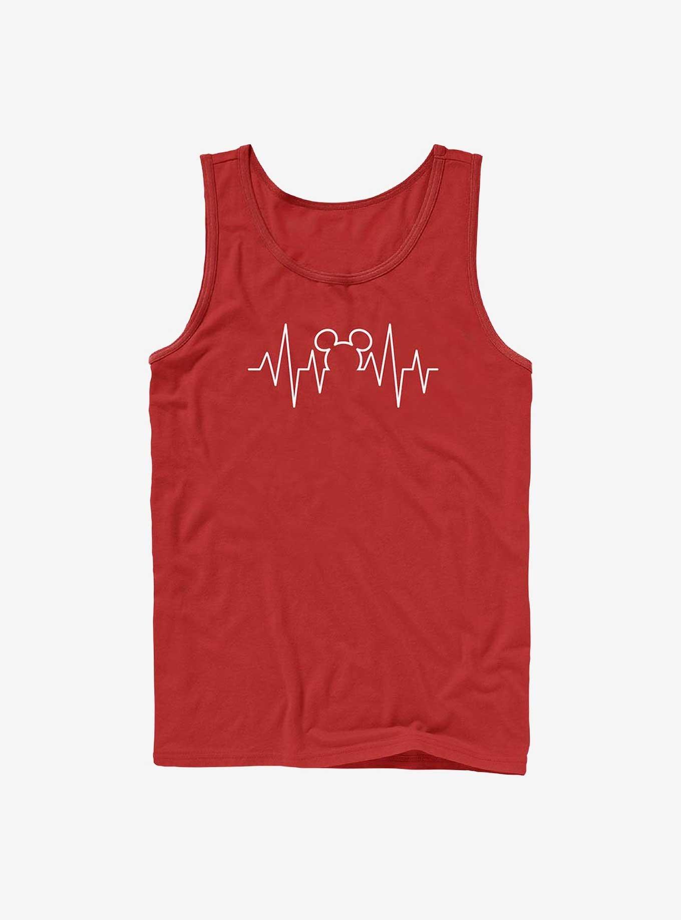 Disney Mickey Mouse Mickey Heartline Tank Top, RED, hi-res
