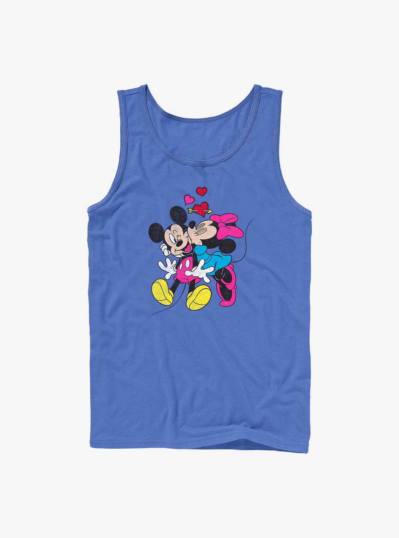 Disney Mickey Mouse & Minnie Mouse Love Tank Top - BLUE