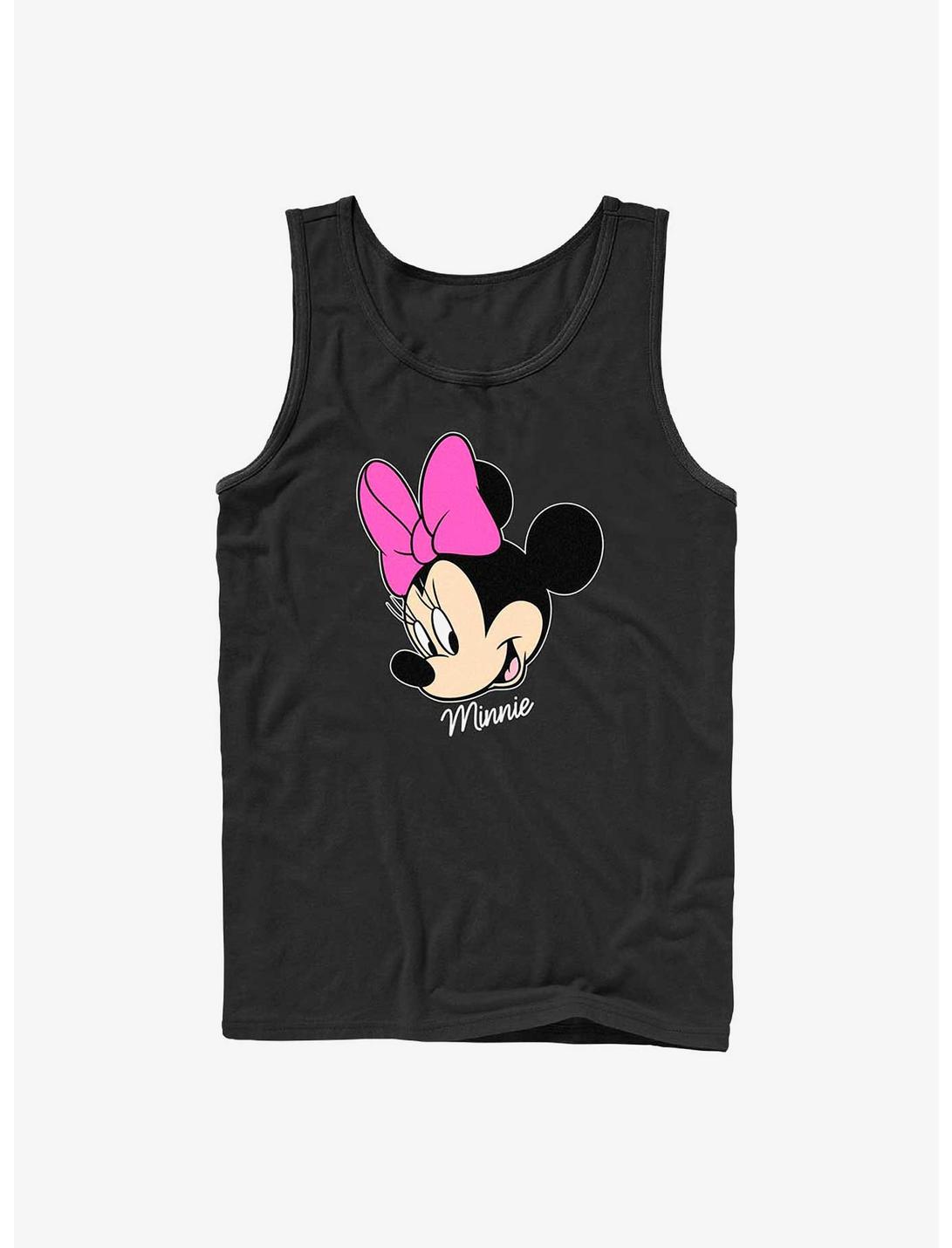 Disney Minnie Mouse Minnie Big Face Tank Top, BLACK, hi-res