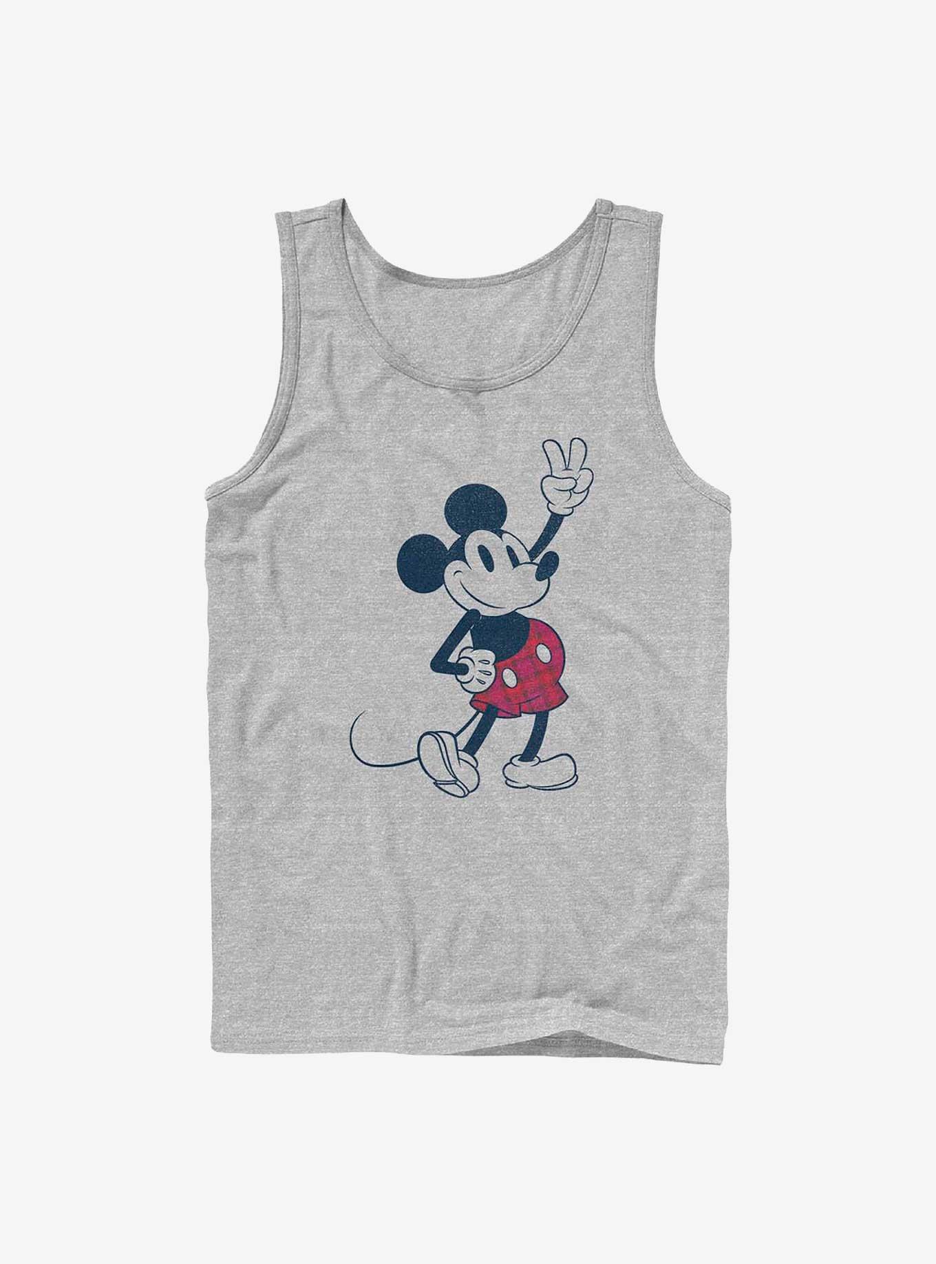 Disney Mickey Mouse Plaid Mickey Tank Top