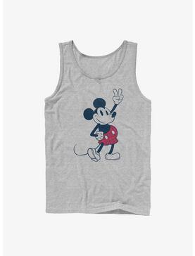 Disney Mickey Mouse Plaid Mickey Tank Top, ATH HTR, hi-res