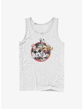 Disney Mickey Mouse Retro Groupie Tank Top, WHITE, hi-res