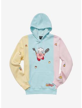 Plus Size Nintendo Kirby Chef Kirby Color Blocked Hoodie - BoxLunch Exclusive, , hi-res