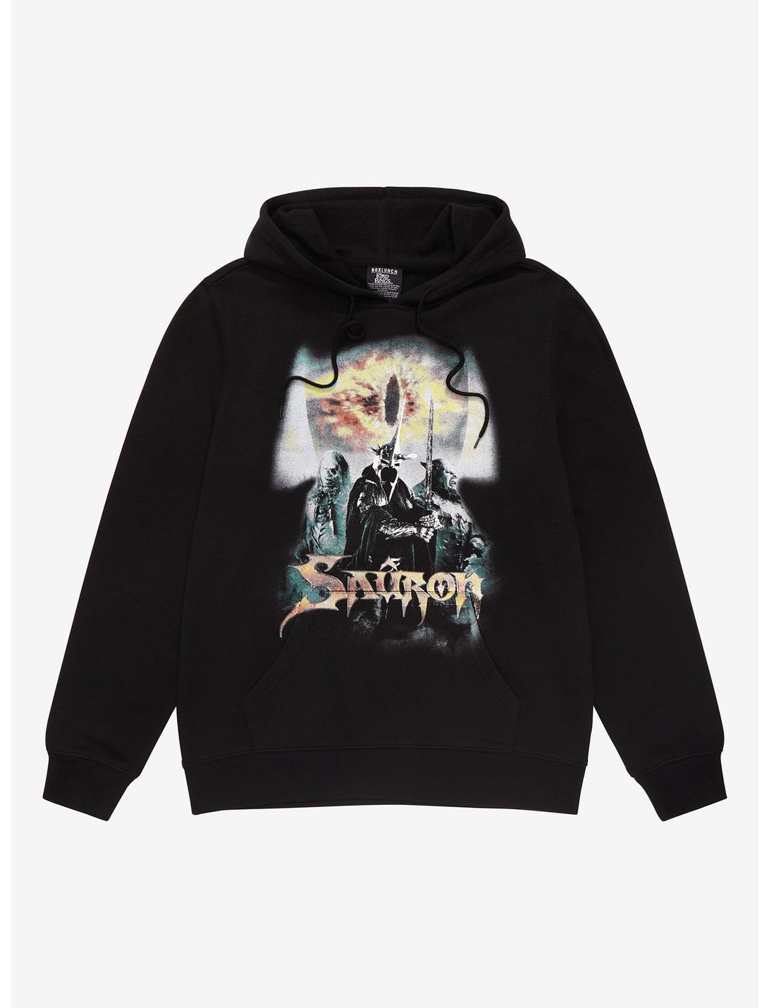 The Lord of the Rings Sauron Print Hoodie, BLACK, hi-res
