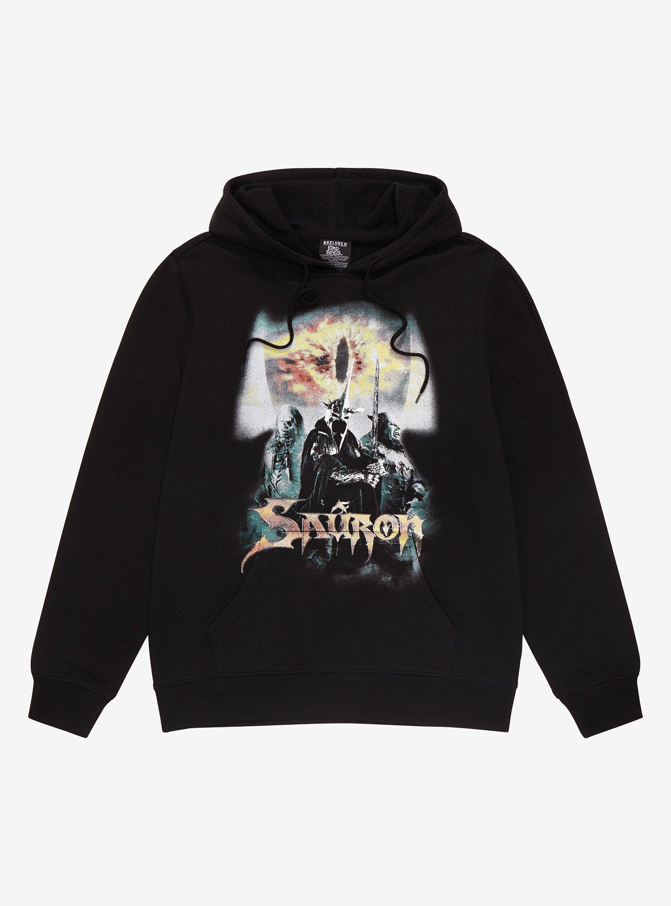 The Lord of the Rings Sauron Print Hoodie, BLACK, hi-res