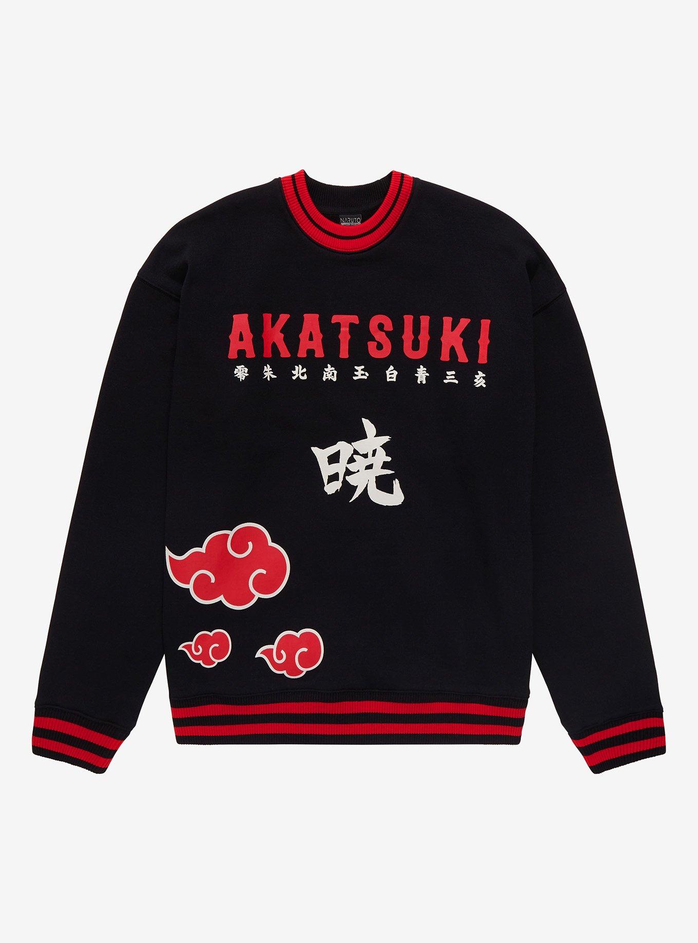 Naruto Shippuden Akatsuki Kanji Crewneck BoxLunch Exclusive