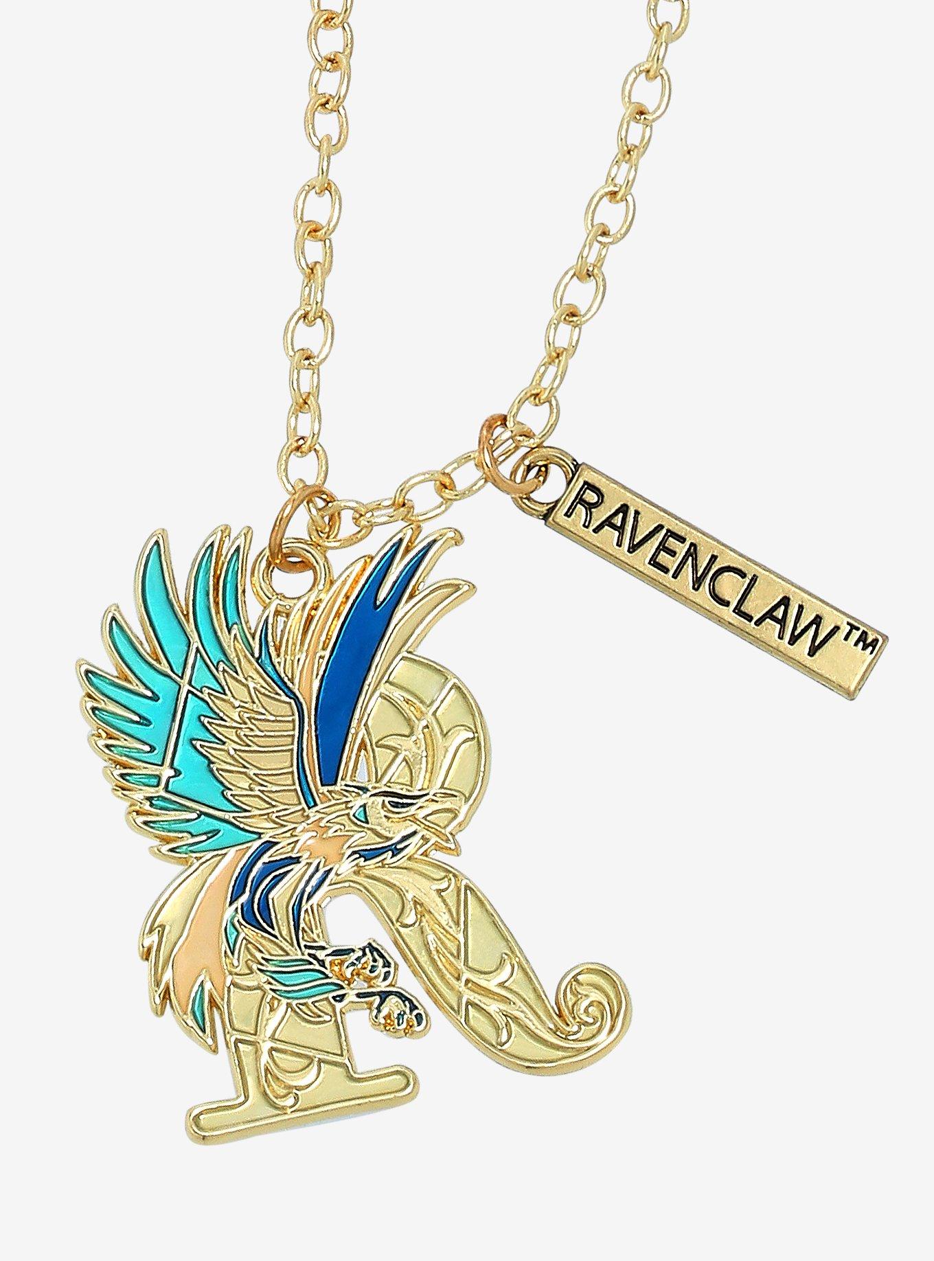 Harry Potter Ravenclaw Eagle Stained Glass Necklace - BoxLunch Exclusive, , hi-res