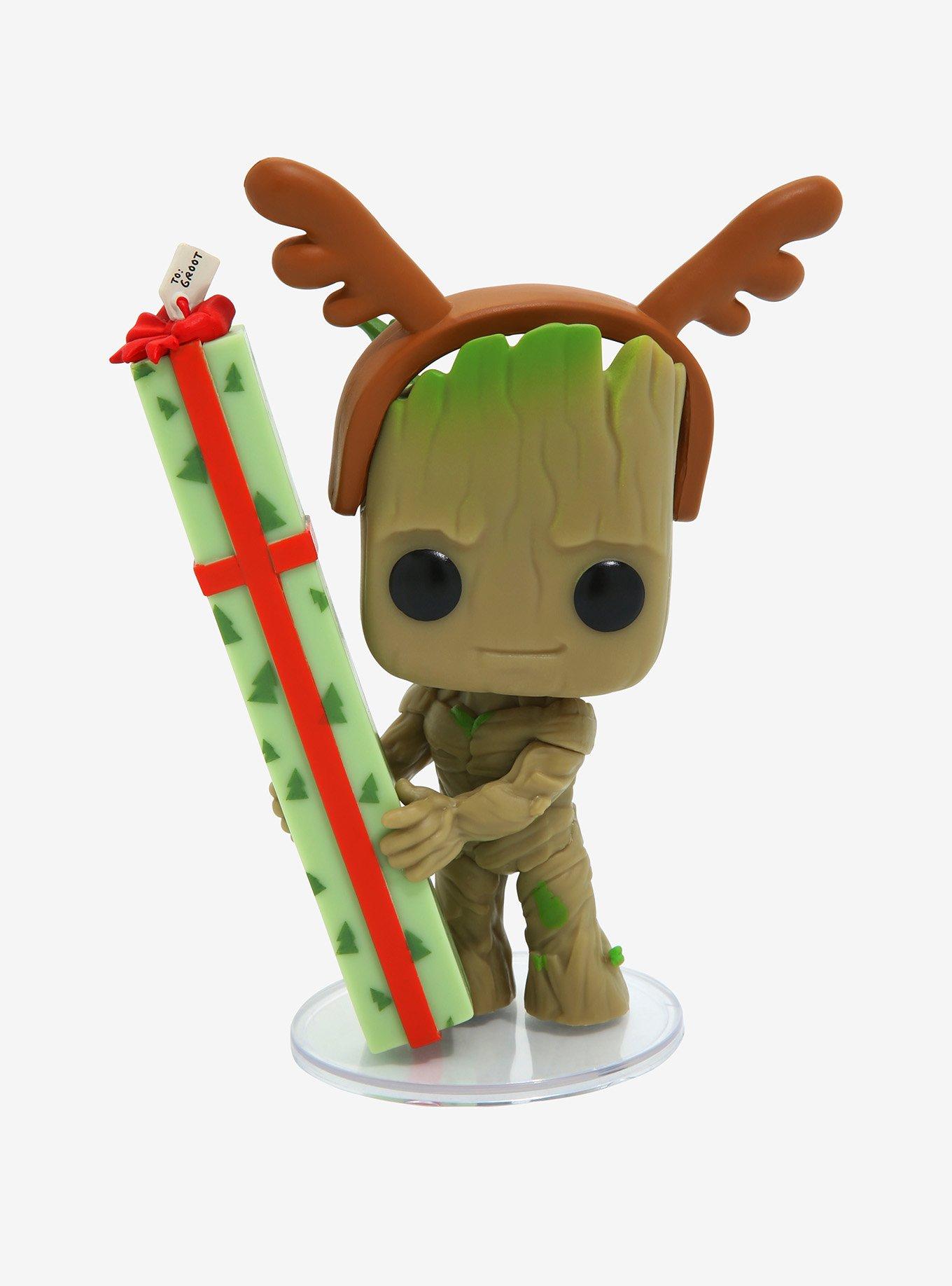 Funko Pop Marvel The Guardians of the Galaxy Holiday Special Groot Vinyl Figure BoxLunch