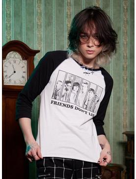 Stranger Things Friends Don't Lie Girls Raglan T-Shirt, , hi-res