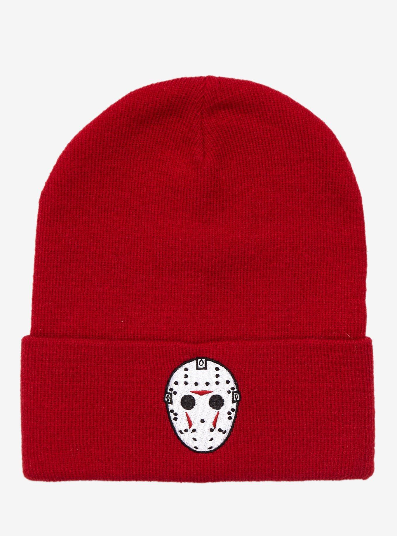 Friday The 13th Jason Red Beanie, , hi-res