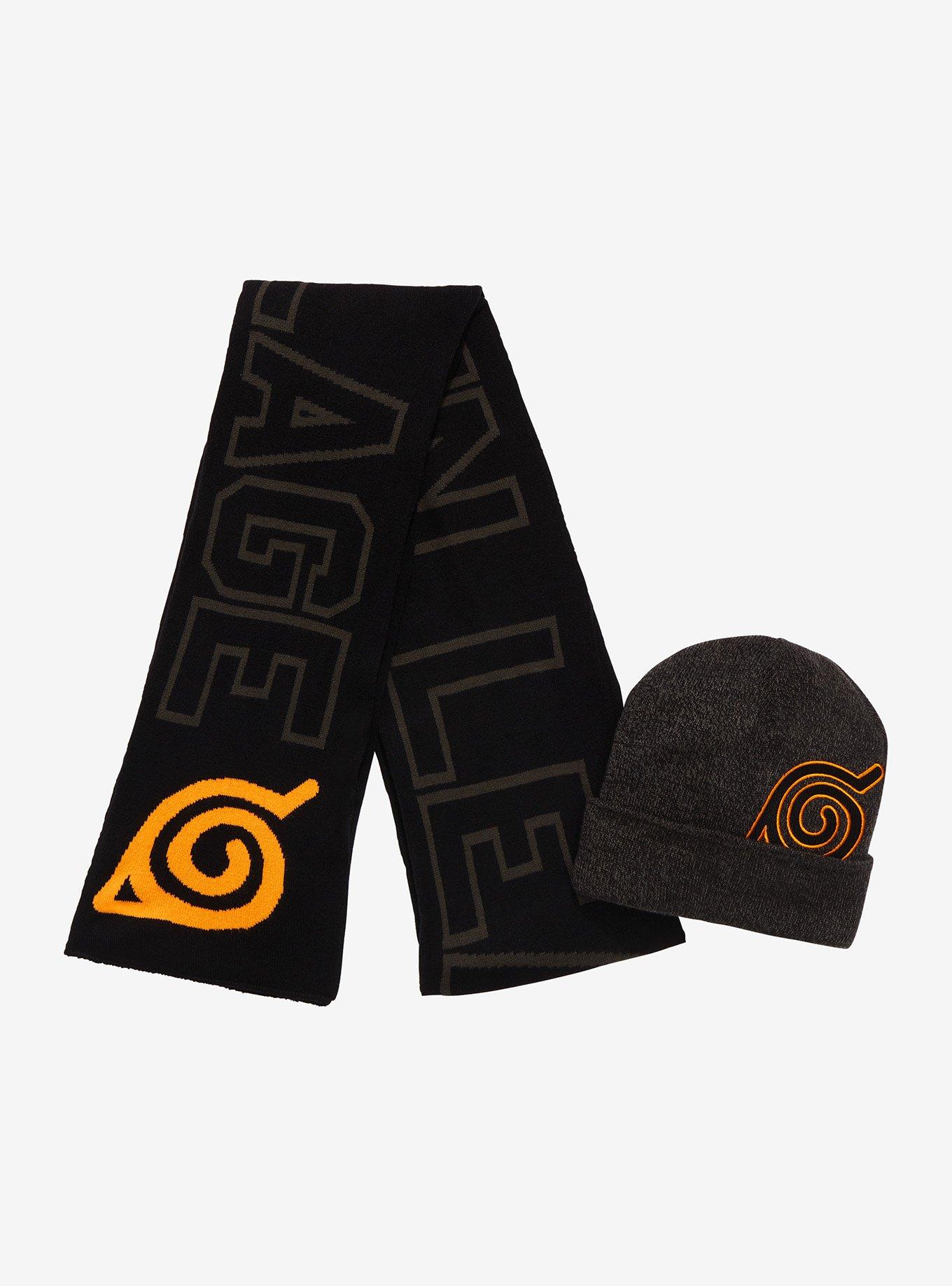 Naruto Shippuden Leaf Village Beanie & Scarf Set, , hi-res