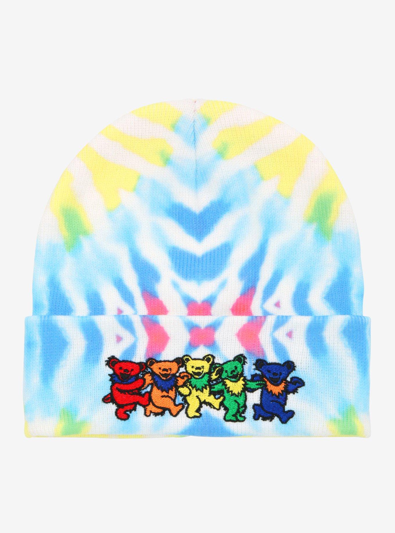Grateful Dead Bear Tie-Dye Beanie, , hi-res