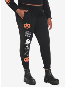 Halloween Icons Mesh Girls Pants Plus Size, , hi-res