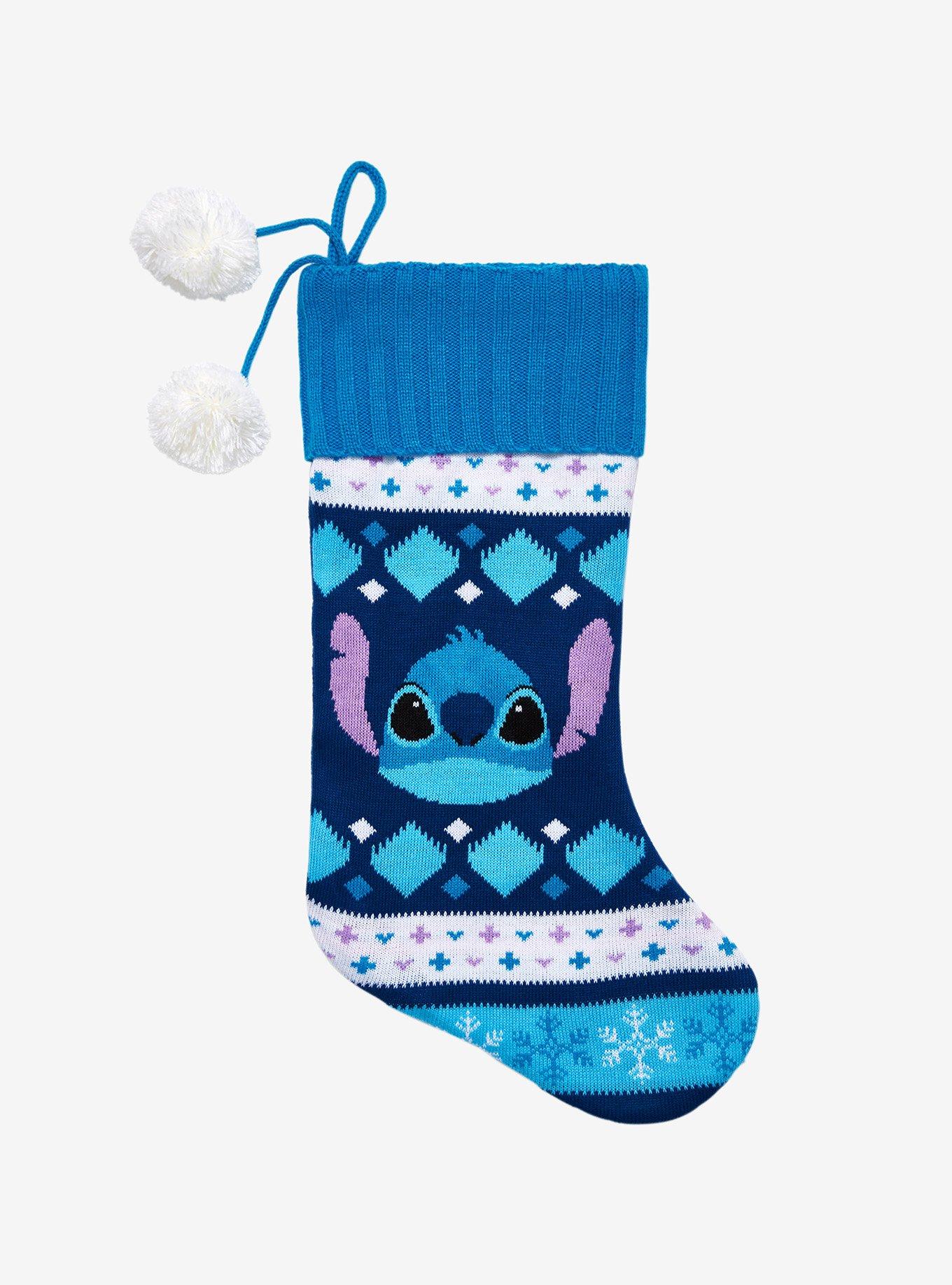 Disney Lilo & Stitch Fair Isle Knit Stocking Hot Topic Exclusive, , hi-res
