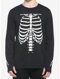 Skeleton Bones Long-Sleeve T-Shirt, BLACK, hi-res