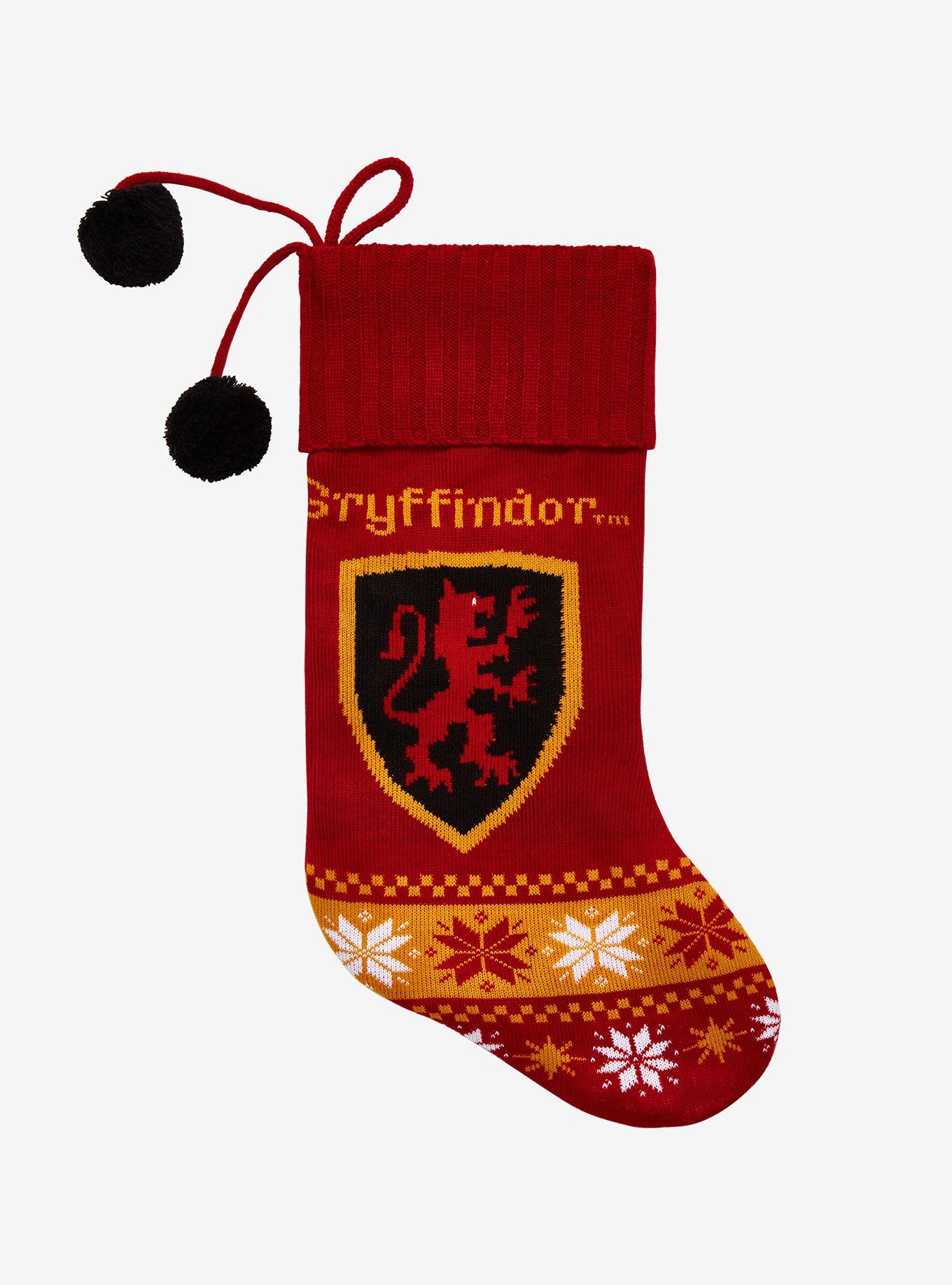 Harry Potter Gryffindor Knit Stocking Hot Topic Exclusive