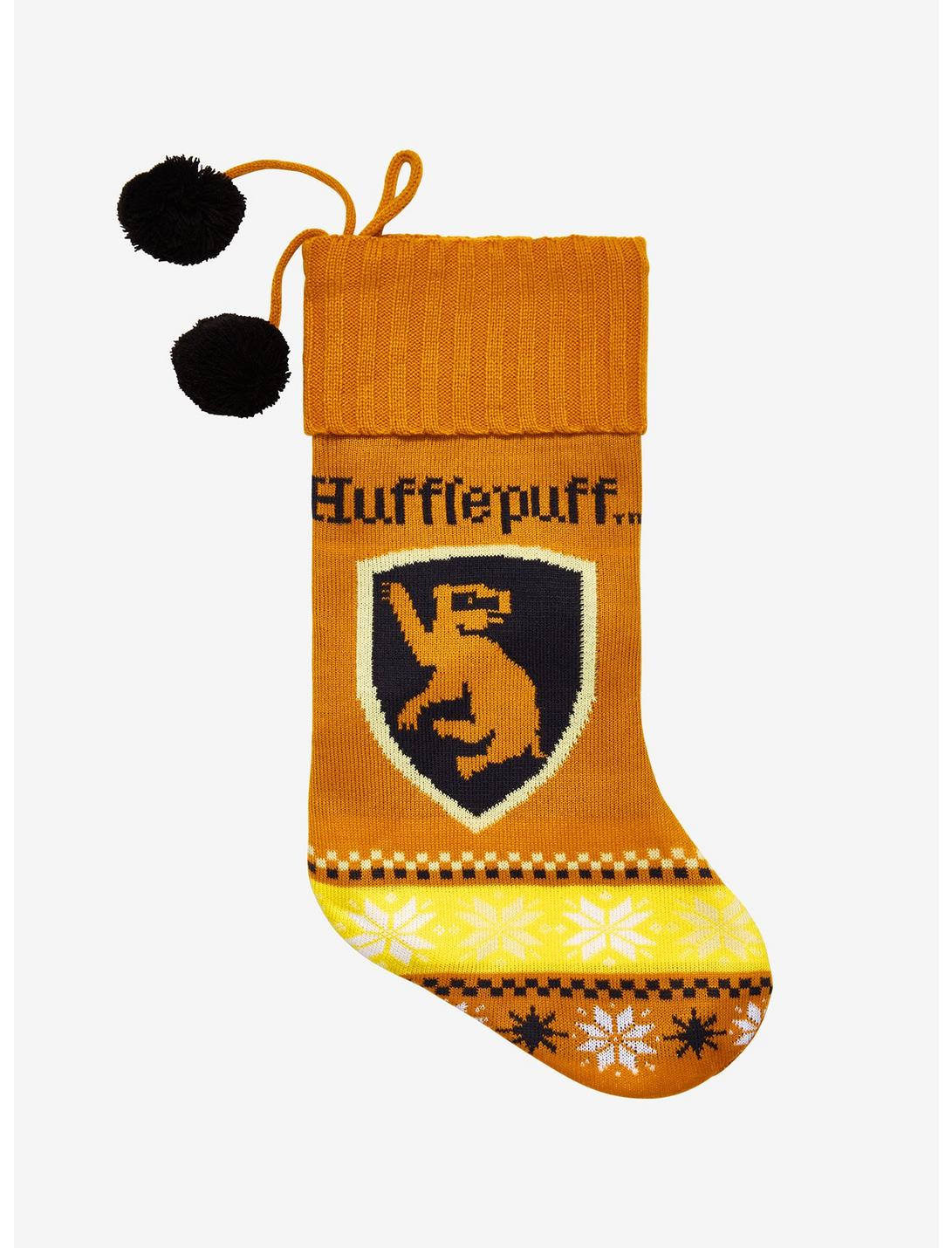 Harry Potter Hufflepuff Knit Stocking Hot Topic Exclusive, , hi-res