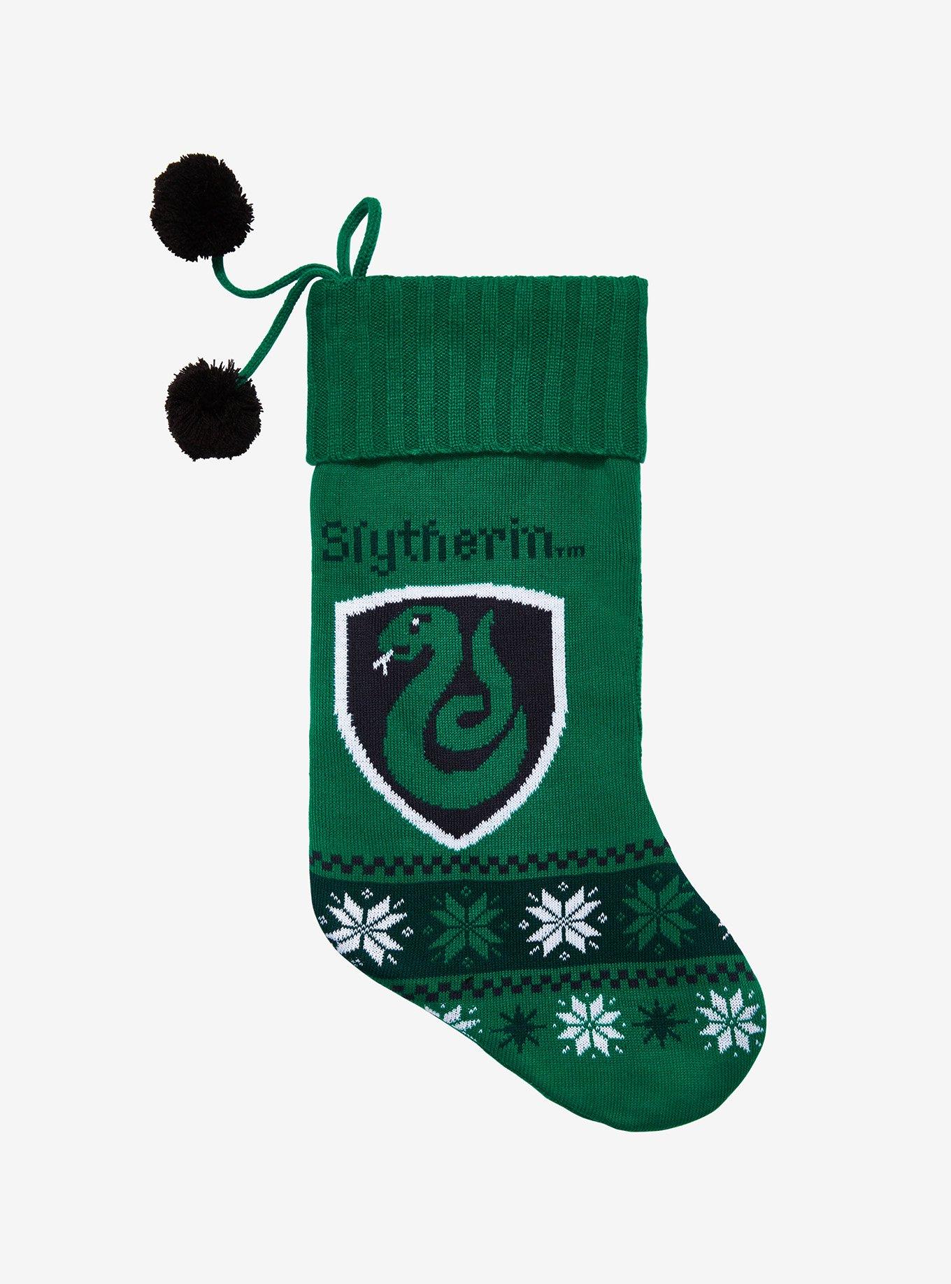 Harry Potter Slytherin Knit Stocking Hot Topic Exclusive, , hi-res