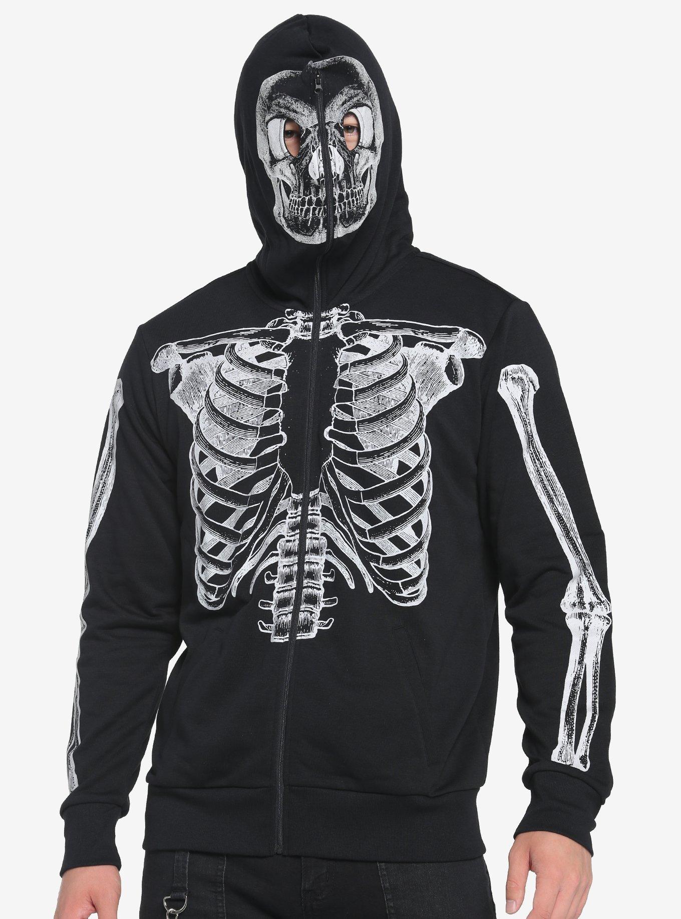 Skull 2025 face hoodie