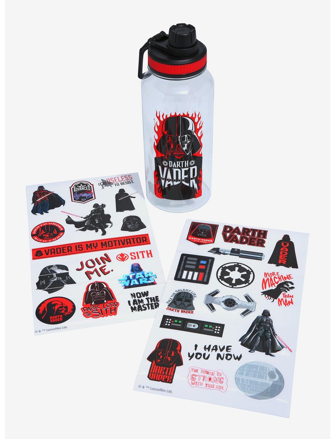 Star Wars Darth Vader Sticker Water Bottle Set, , hi-res