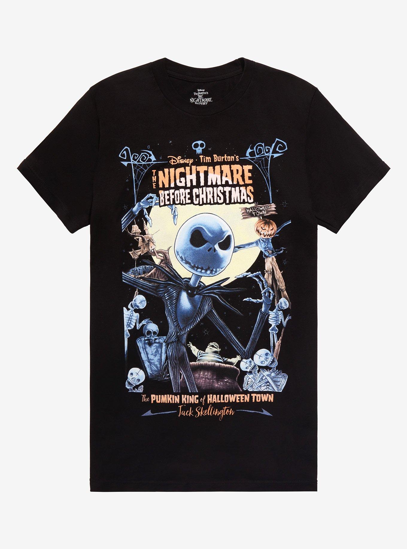 The Nightmare Before Christmas Halloween Town T-Shirt, BLACK, hi-res