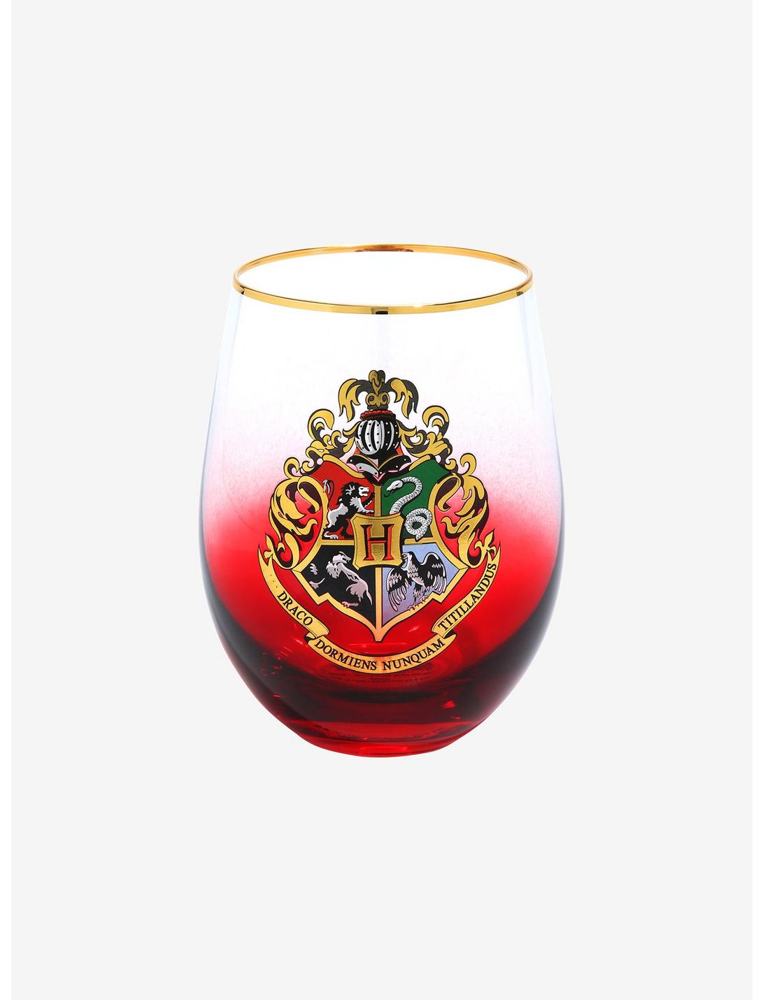Harry Potter Hogwarts Crest Stemless Glass, , hi-res