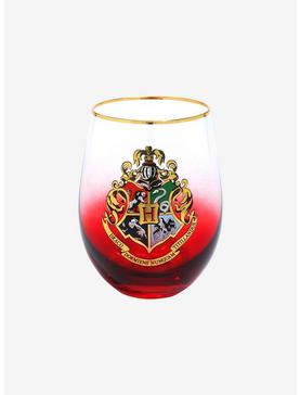Harry Potter Hogwarts Crest Stemless Glass, , hi-res