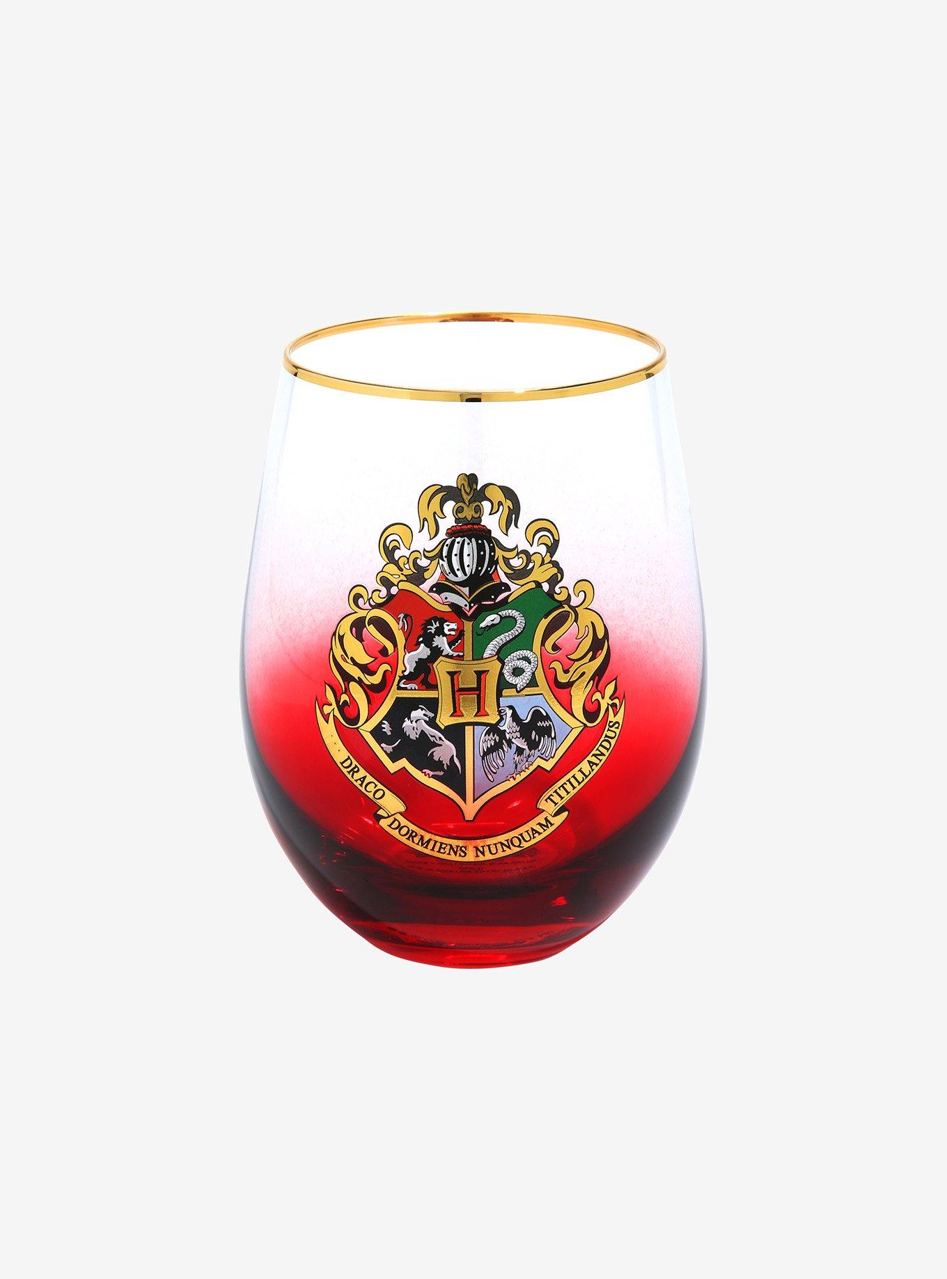 Harry Potter Hogwarts Crest Stemless Glass, , hi-res