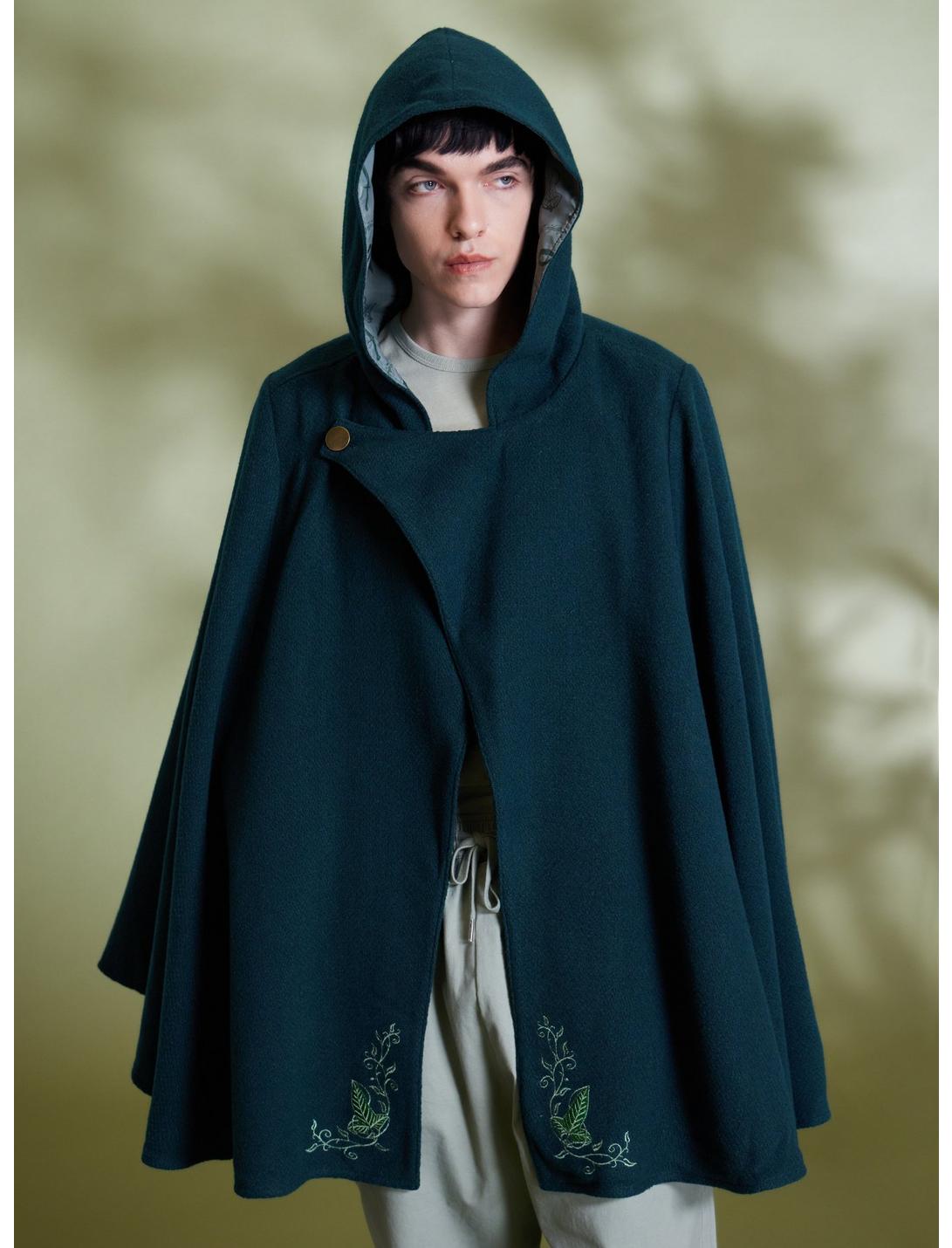 The Lord Of The Rings Frodo Cosplay Elven Cloak, GREEN, hi-res