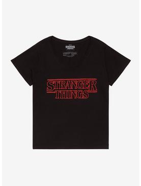 Stranger Things Red Logo Girls T-Shirt Plus Size, , hi-res