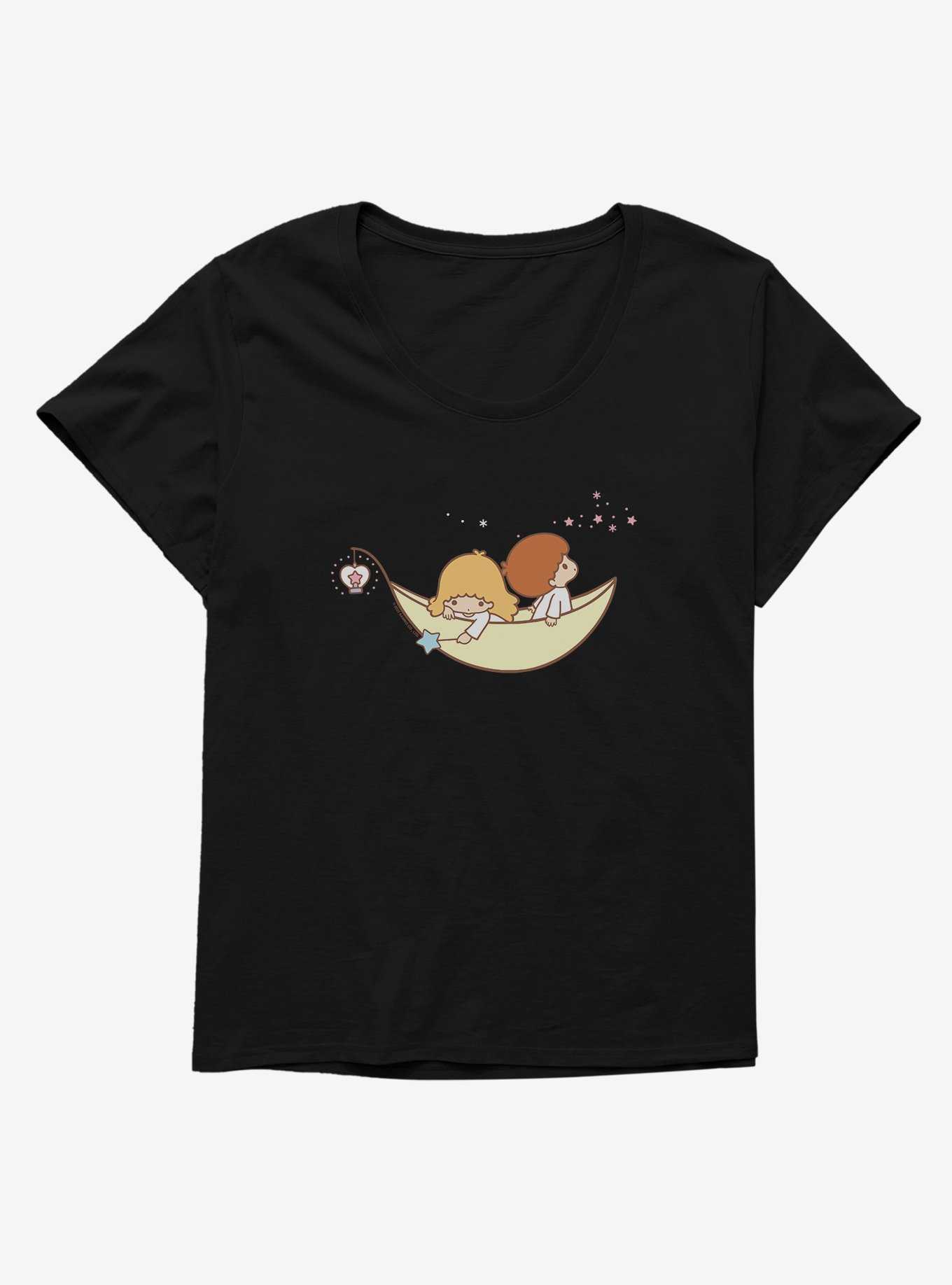 Little Twin Stars Galaxy Boat Ride Womens T-Shirt Plus Size, , hi-res