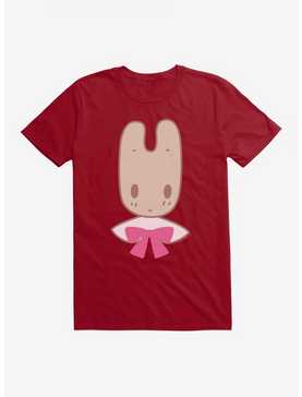 Marron Cream Pink Bow Bunny T-Shirt, , hi-res