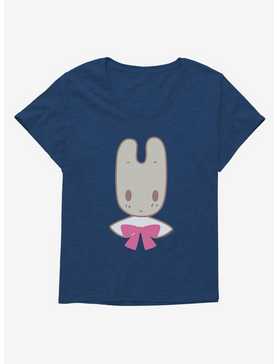 Marron Cream Pink Bow Bunny Girls T-Shirt Plus Size, , hi-res