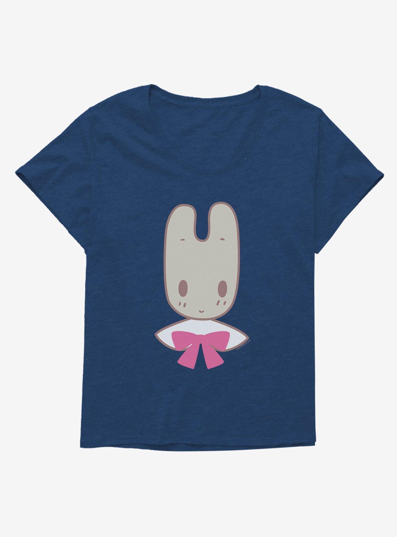 Marron Cream Pink Bow Bunny Girls T-Shirt Plus Size, , hi-res