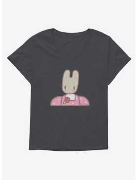 Marron Cream Pink Bunny Girls T-Shirt Plus Size, , hi-res