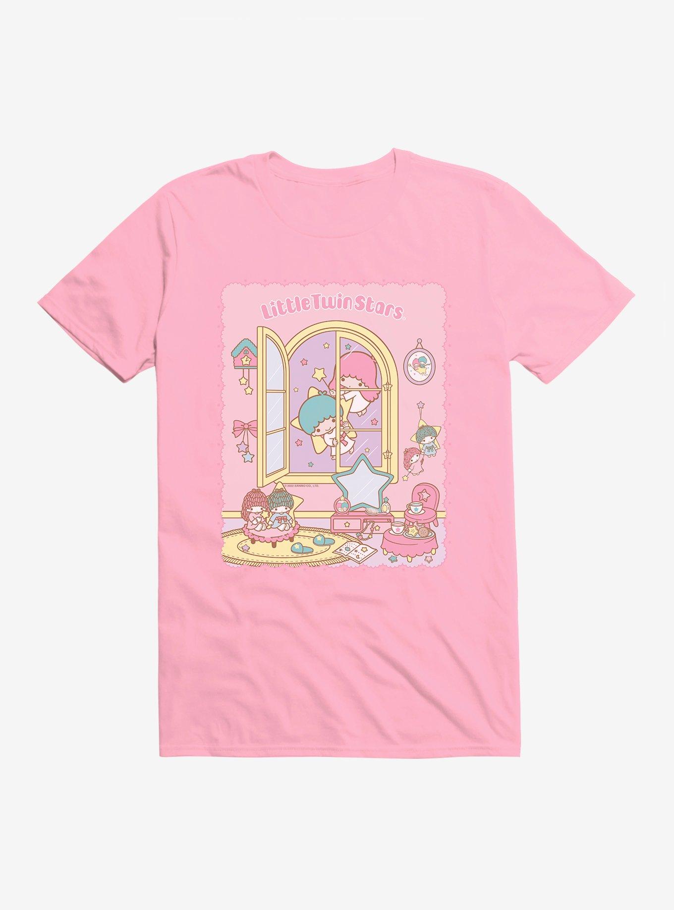 Little Twin Stars Window Dreams  T-Shirt, CHARITY PINK, hi-res
