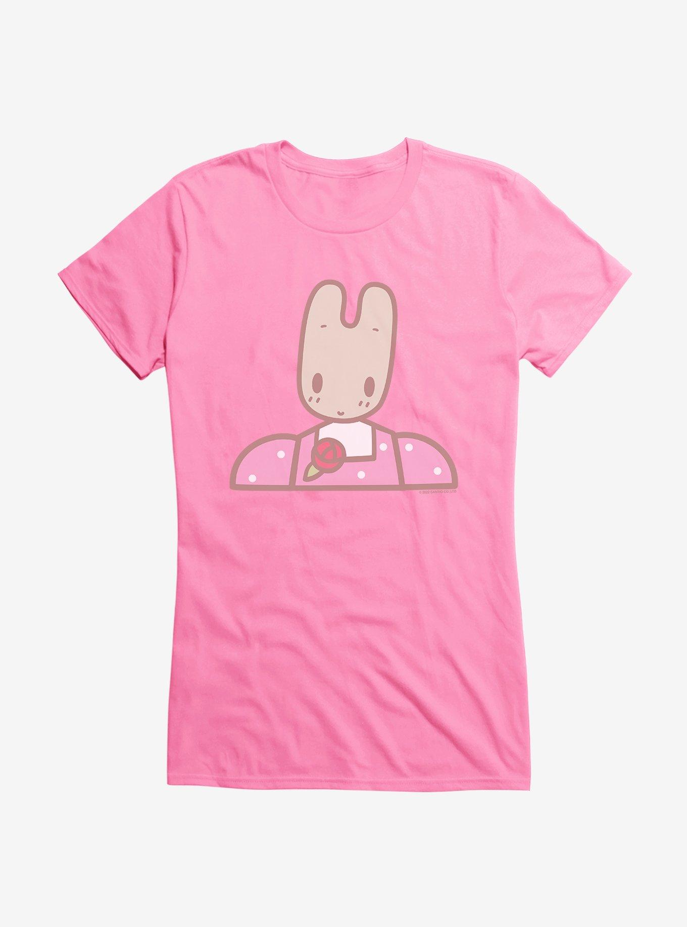 Marron Cream Pink Bunny Girls T-Shirt, , hi-res