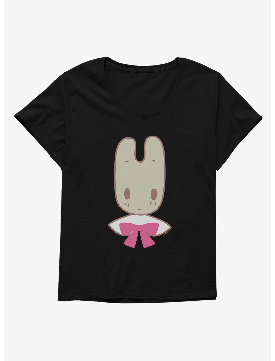 Marron Cream Pink Bow Bunny Womens T-Shirt Plus Size, , hi-res
